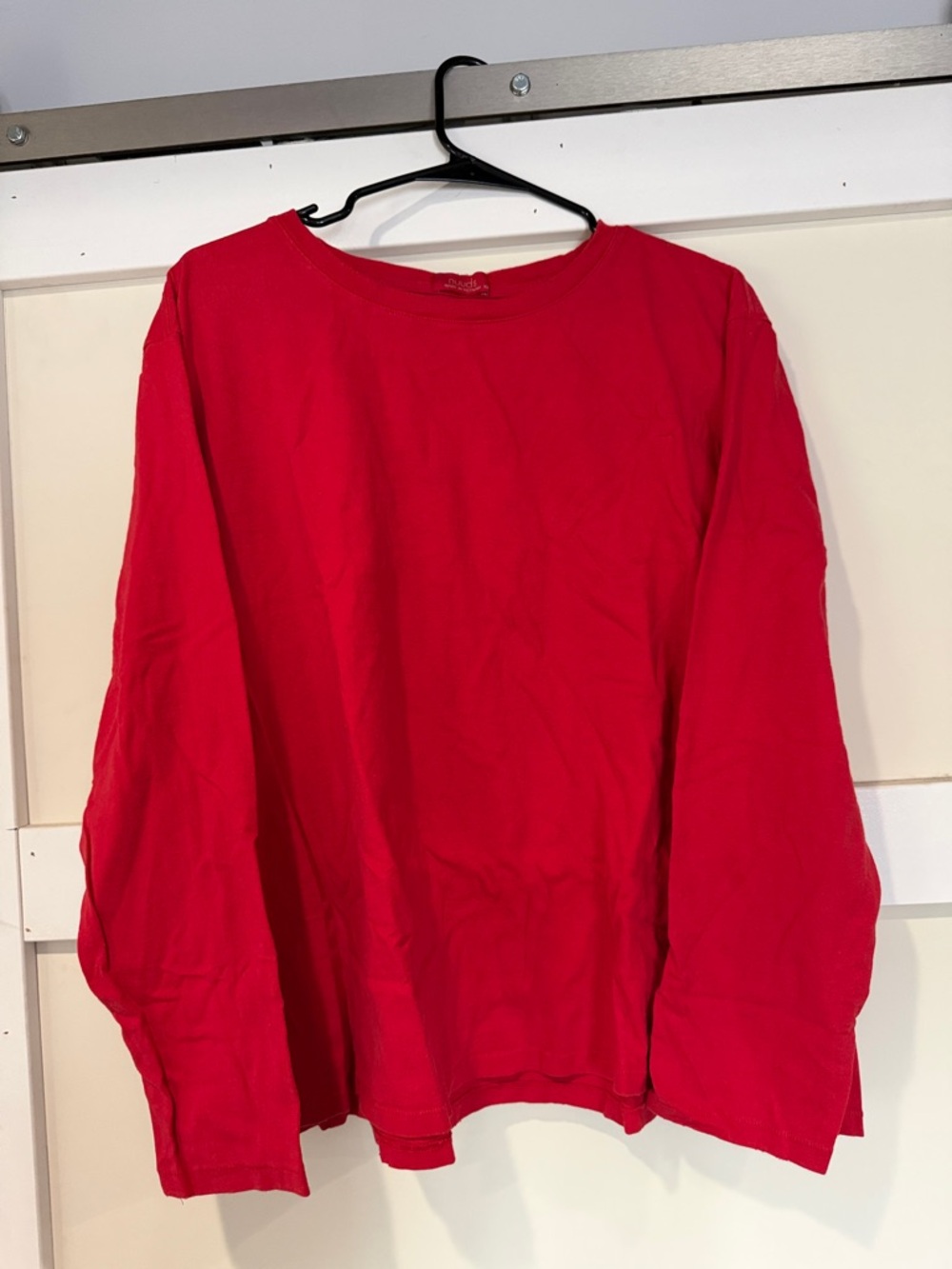 nuuds Red Long Sleeve Top